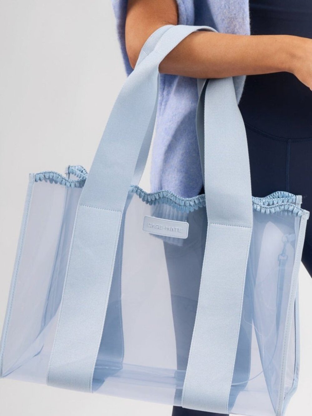 Case-Mate Jelly Tote Carolina Blue Clear Beach Pool Cruise Travel Carryall NWT - Picture 9 of 9
